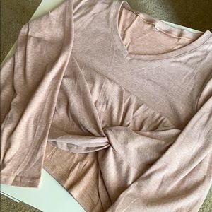 New, no tags. Soft rose long sleeve top